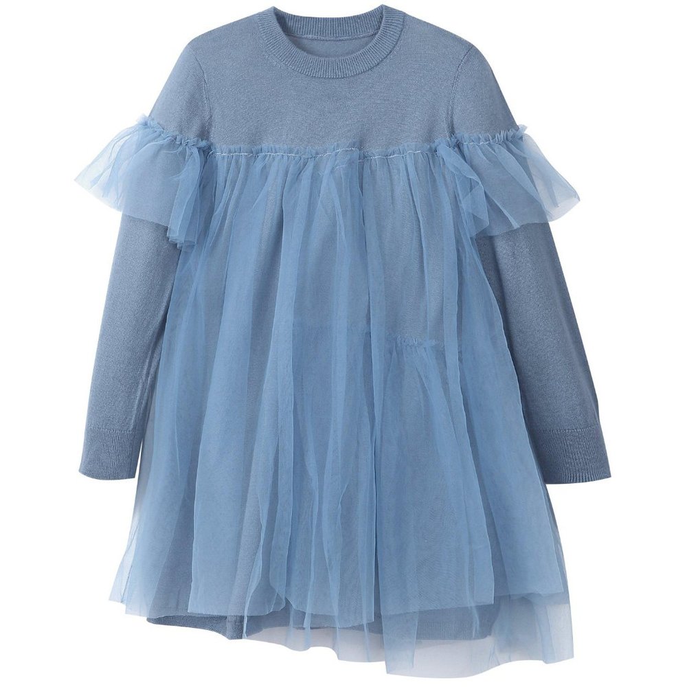 JNBY Kids Knit Tulle Dress